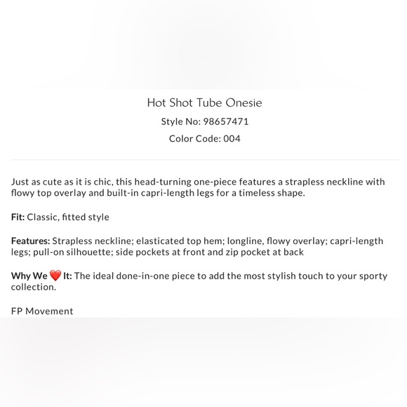 NWT Free People Movement S Hot Shot Tube Onesie in Black New Jumpsuit Romper - Picture 6 of 8